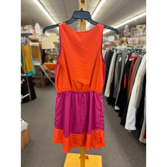 Merona Womens Sleeveless Colorblock Dress Pink & Orange M - Picture 2 of 3
